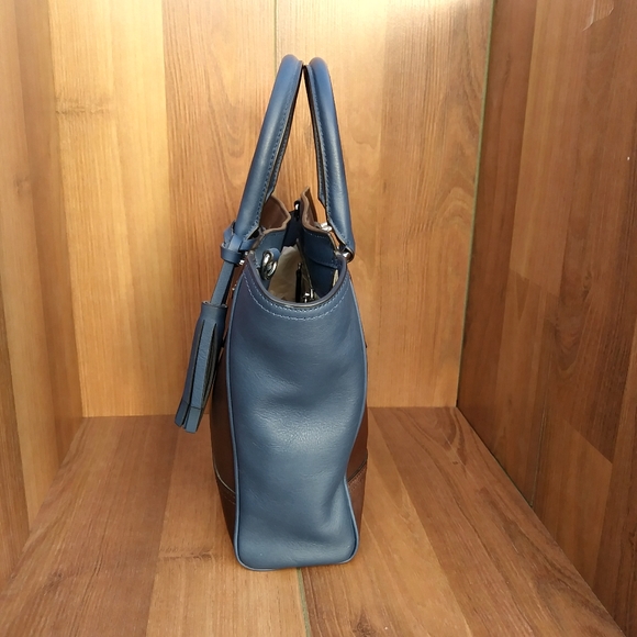 COACH LEATHER HANDBAG TWO TONE - Picture 2 of 8